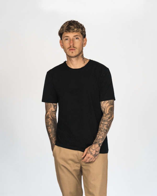Polo Manga Corta Mood Hombre - Negro